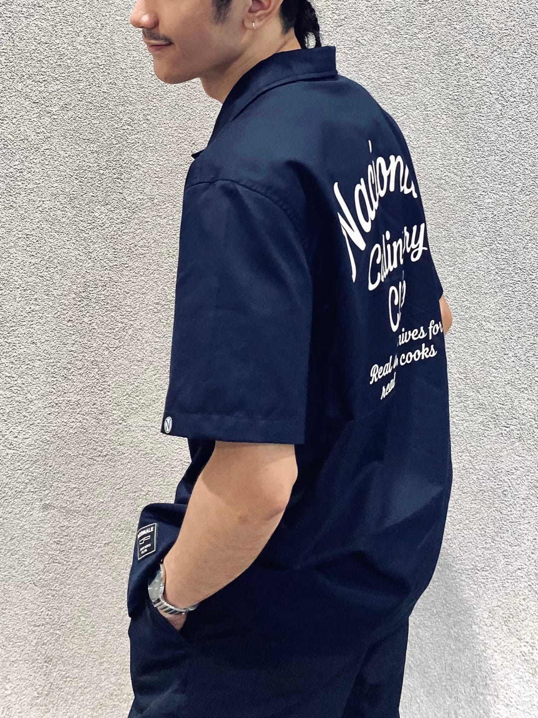 Customer photo review of Navy Nacionale Bladeworks Cook's Shirt