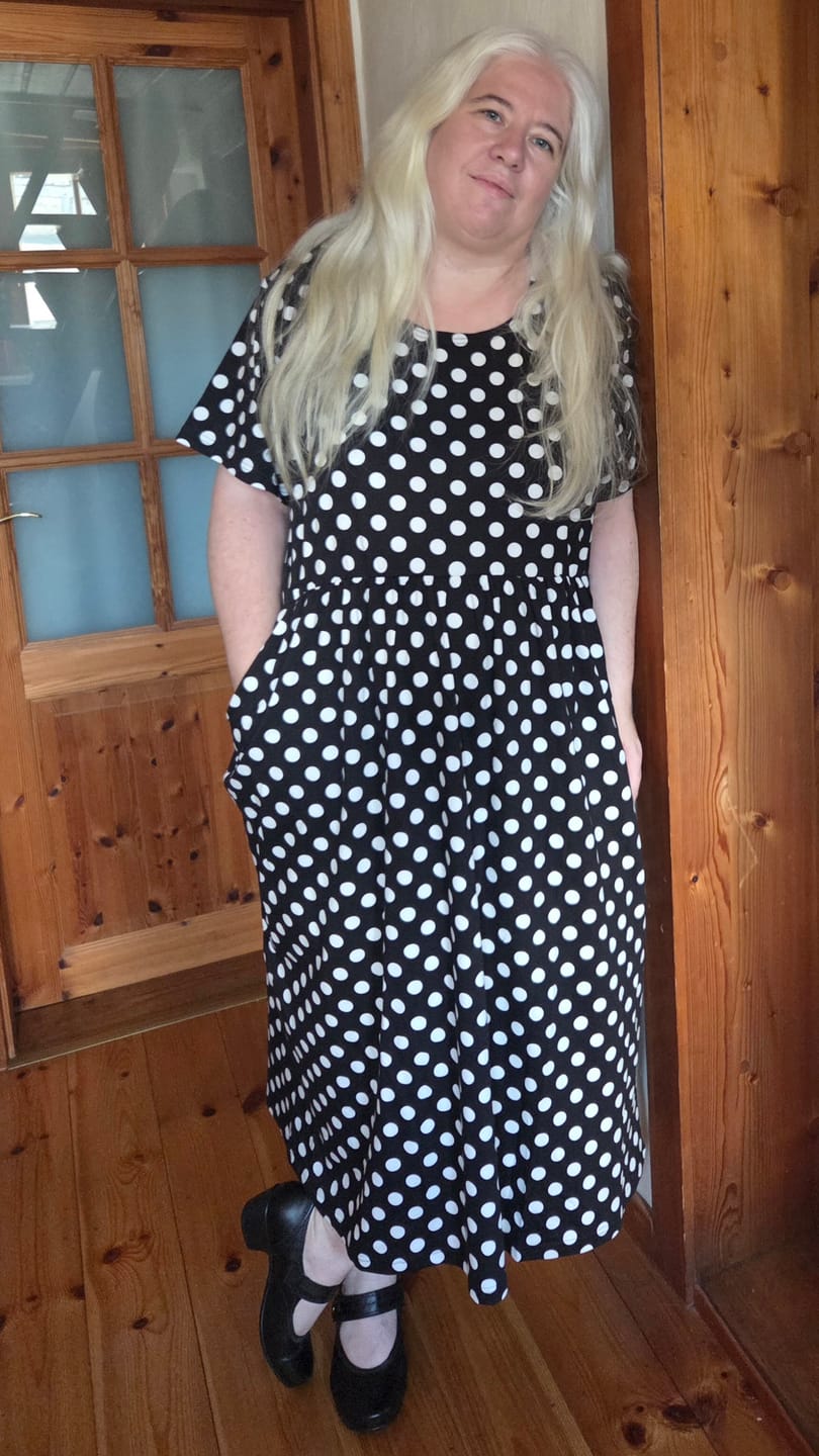 Customer photo review of Belinda | Bohokleid mit kurzen Ärmeln | Dots schwarz