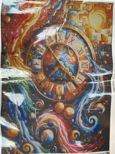 Customer photo review of Time Travel in Color | Diamond Painting Kit