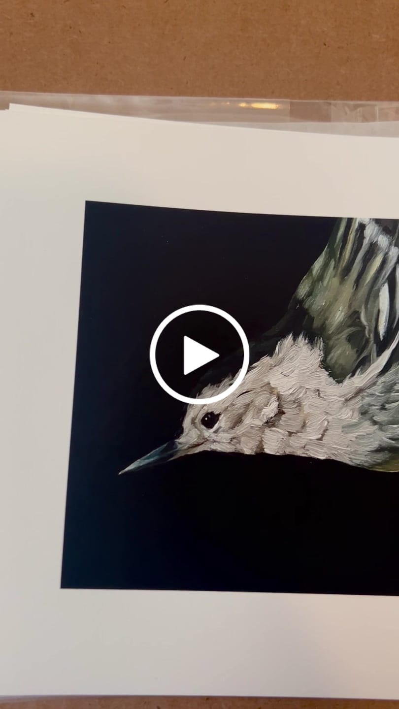 Customer video review of Giclee Fine Art Prints - Cold Press Bright / 1-Inch Border - 4x4