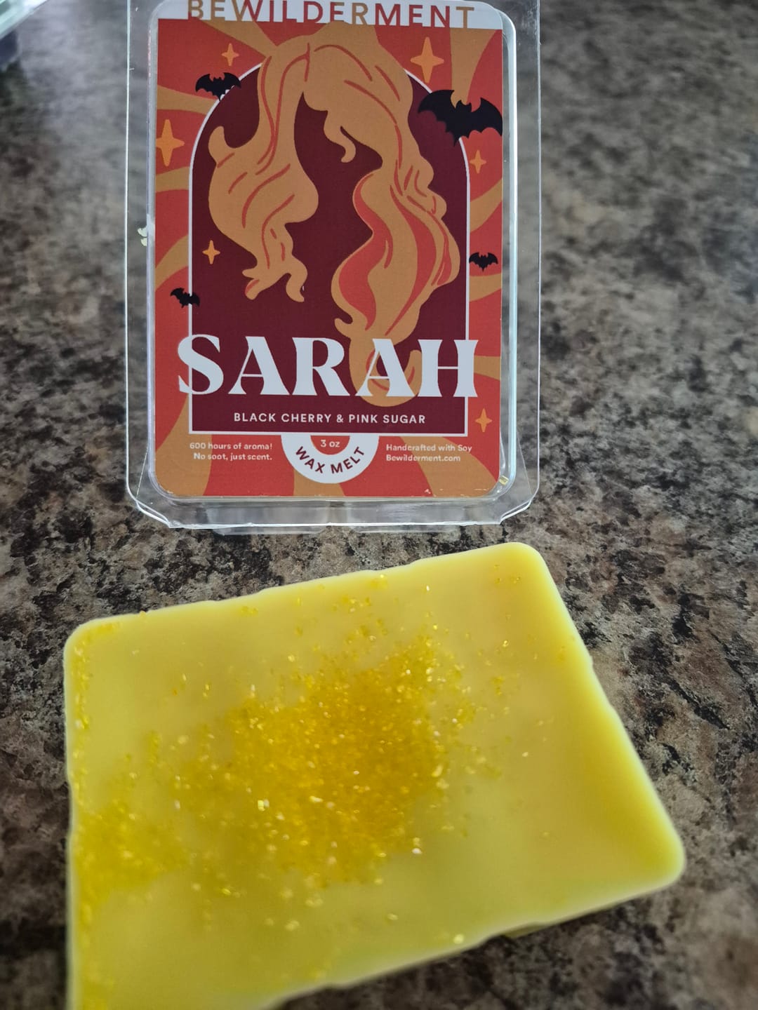 Customer photo review of Sarah Wax Melts