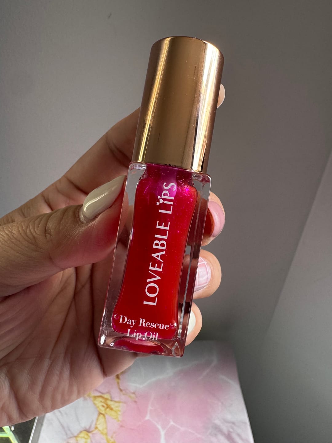Customer photo review of Day Rescue Lip Oil