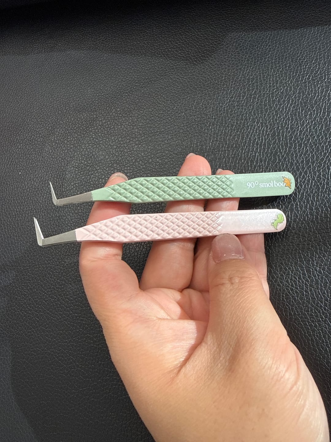 Customer photo review of BKO Sage Matte Collection - Volume Tweezers