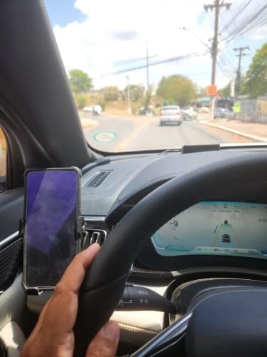 Customer photo review of Comfort Car Phone Apparel
