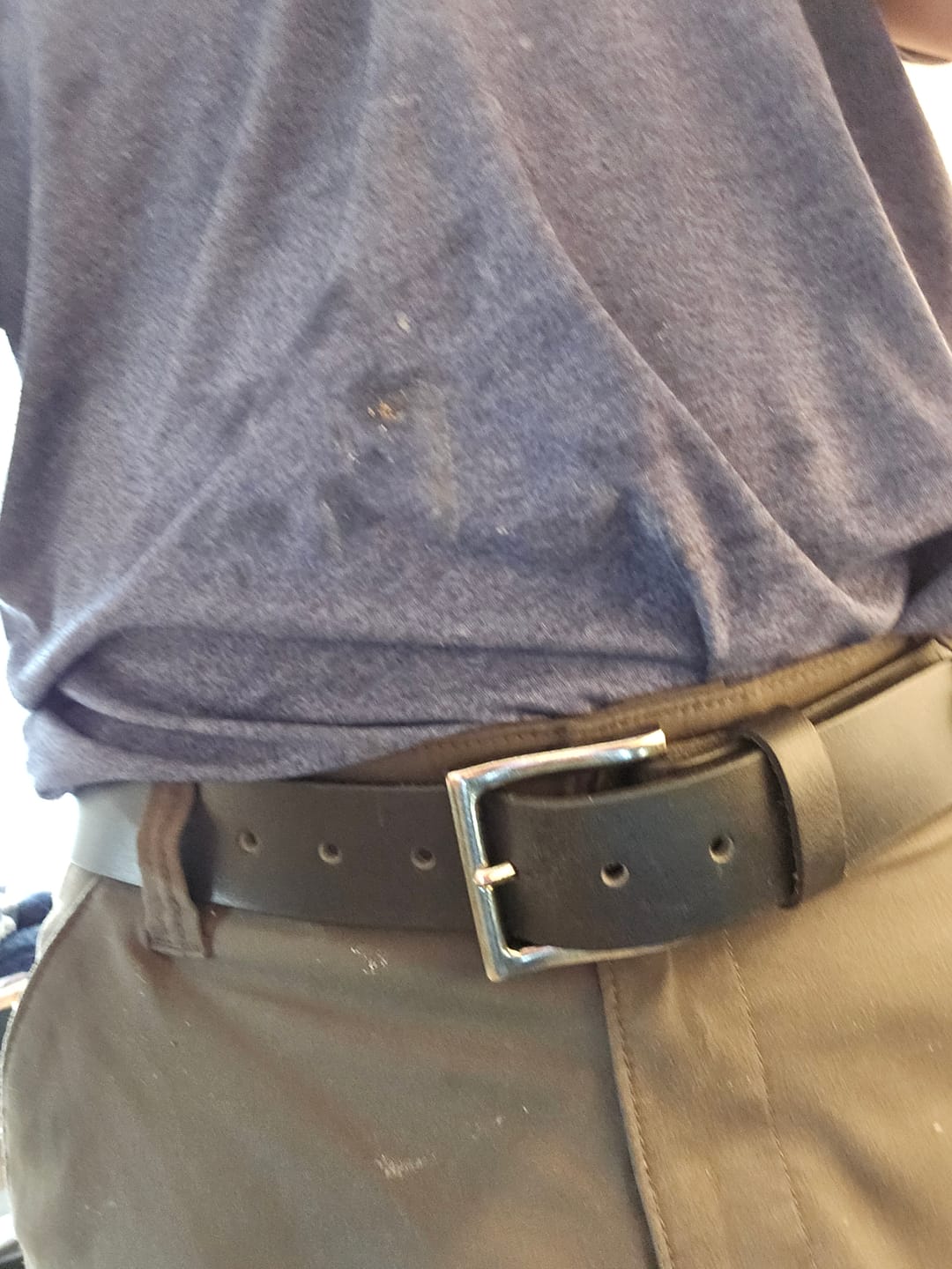 Customer photo review of The Long Haul Belt - Classic Black 100% Full-Grain Leather Belt