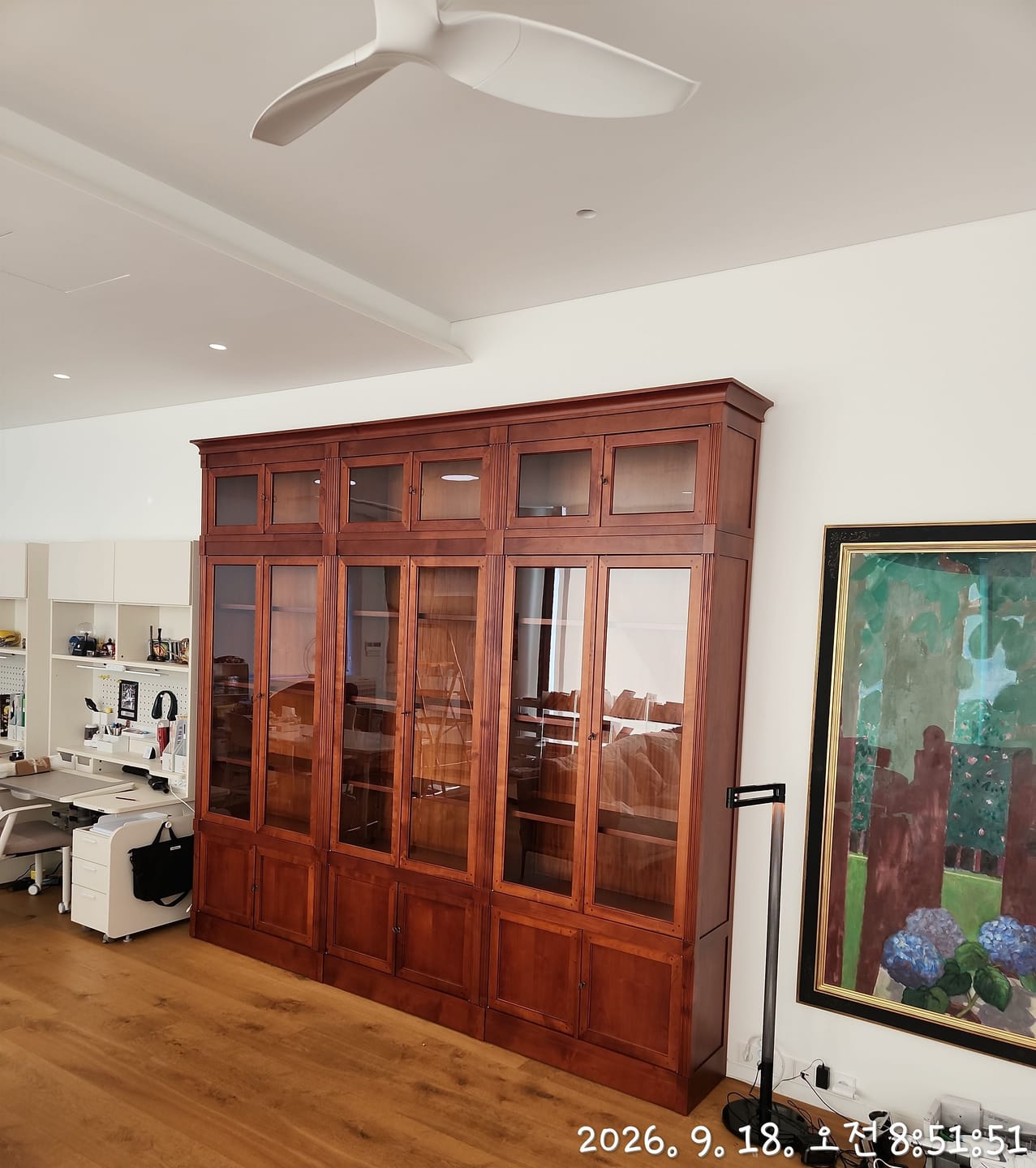 Customer photo review of DIRETTORIO ART. FS3010186 - Sectional modular cherry wood bookcase
