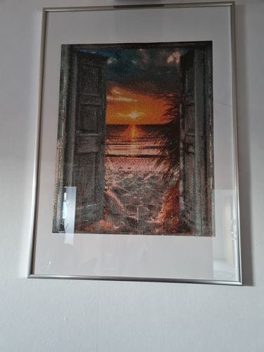 Customer photo review of Door to the beach | Diamond Painting Kit
