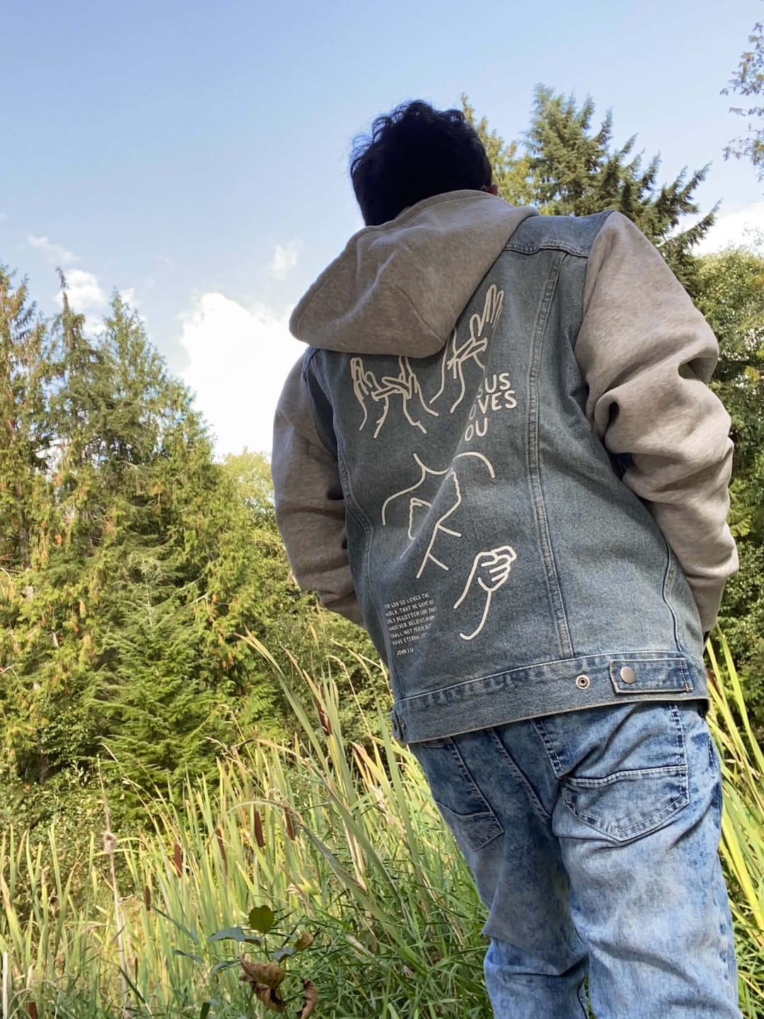 Customer photo review of DENIM HYBRID JACKET - LIMITED EDITION