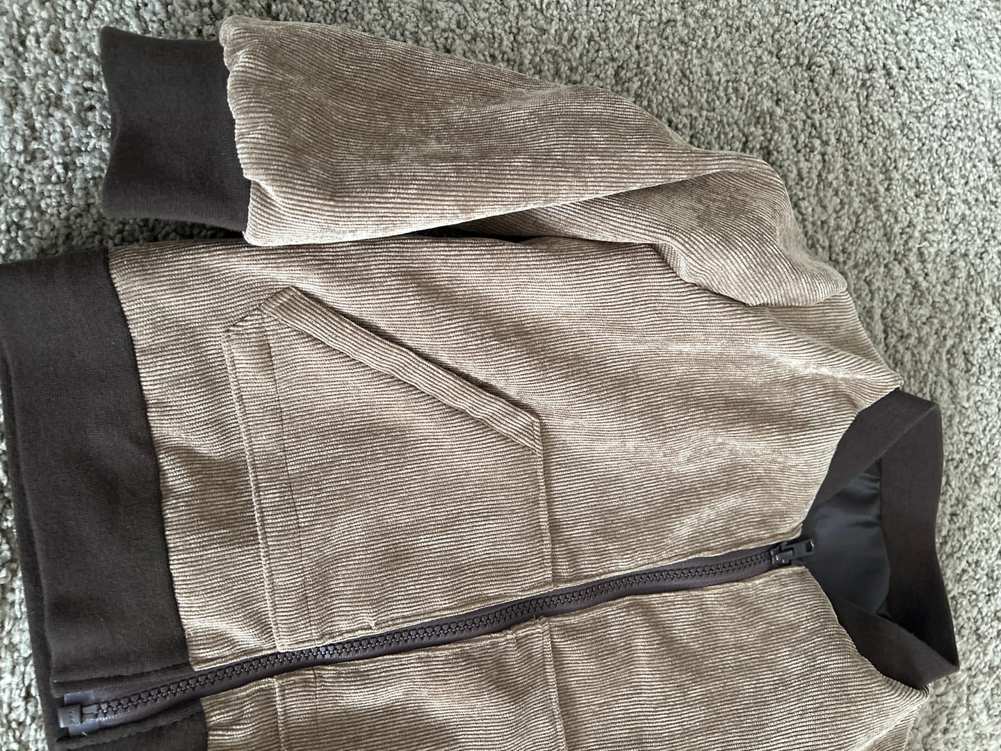 Customer photo review of Ribbing Tubular | Cotton - Dark Cocoa