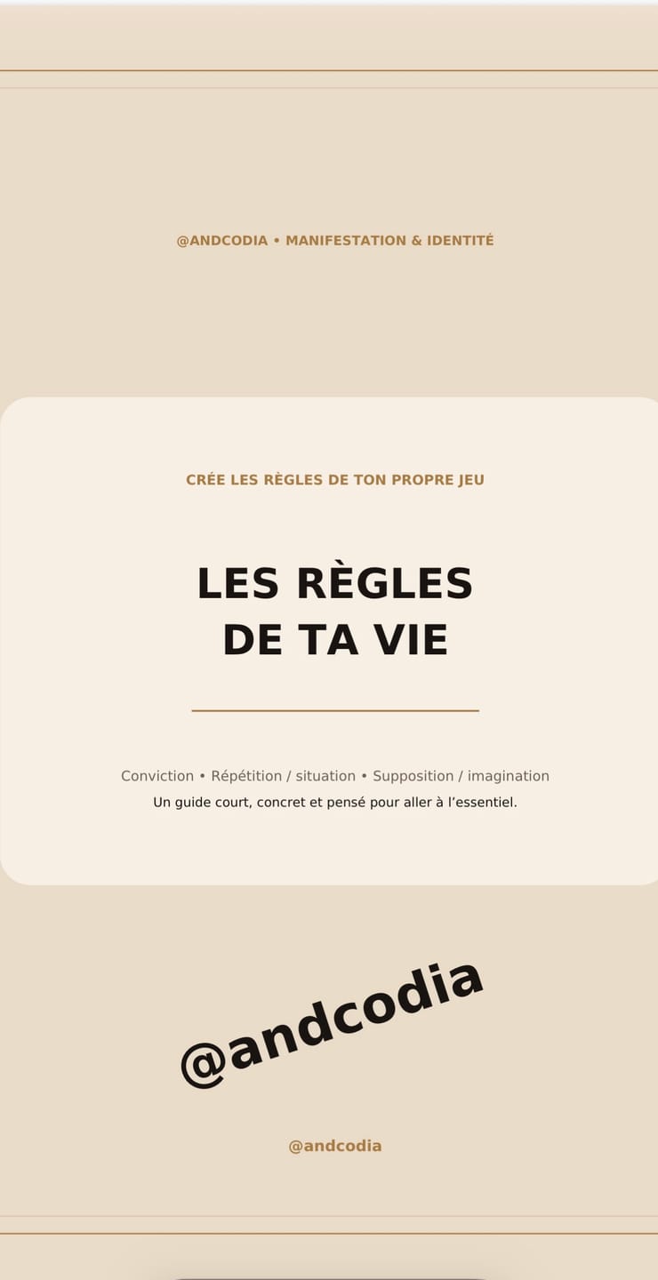 Customer photo review of GUIDE -LES RÈGLES DE MA VIE