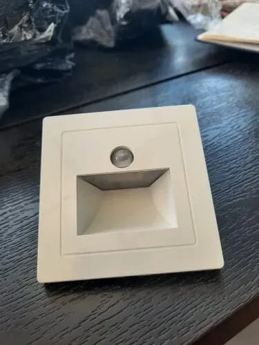Customer photo review of Black Wall Light for Staircase, Motion Sensor, 8.6 cm