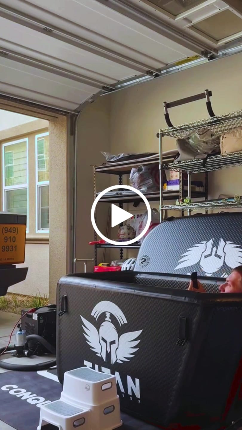 Customer video review of Midnight Black Triumph Cold Plunge Tub + Chiller Bundle