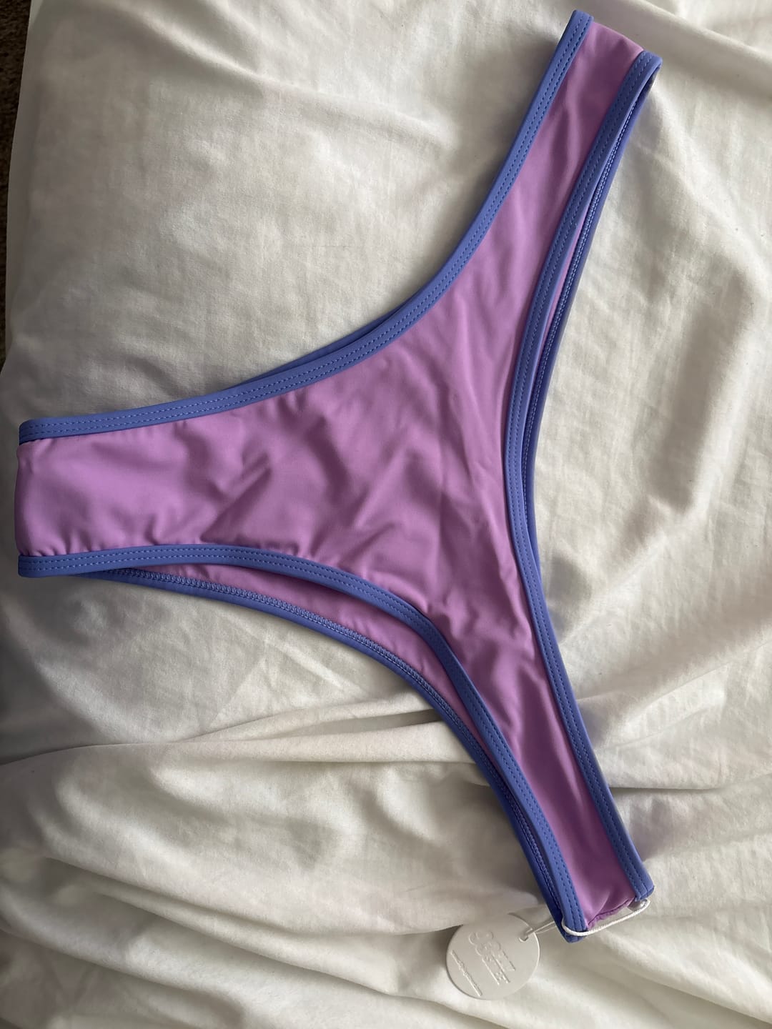 Customer photo review of CARSON Lavender Cheeky Bikini Bottom