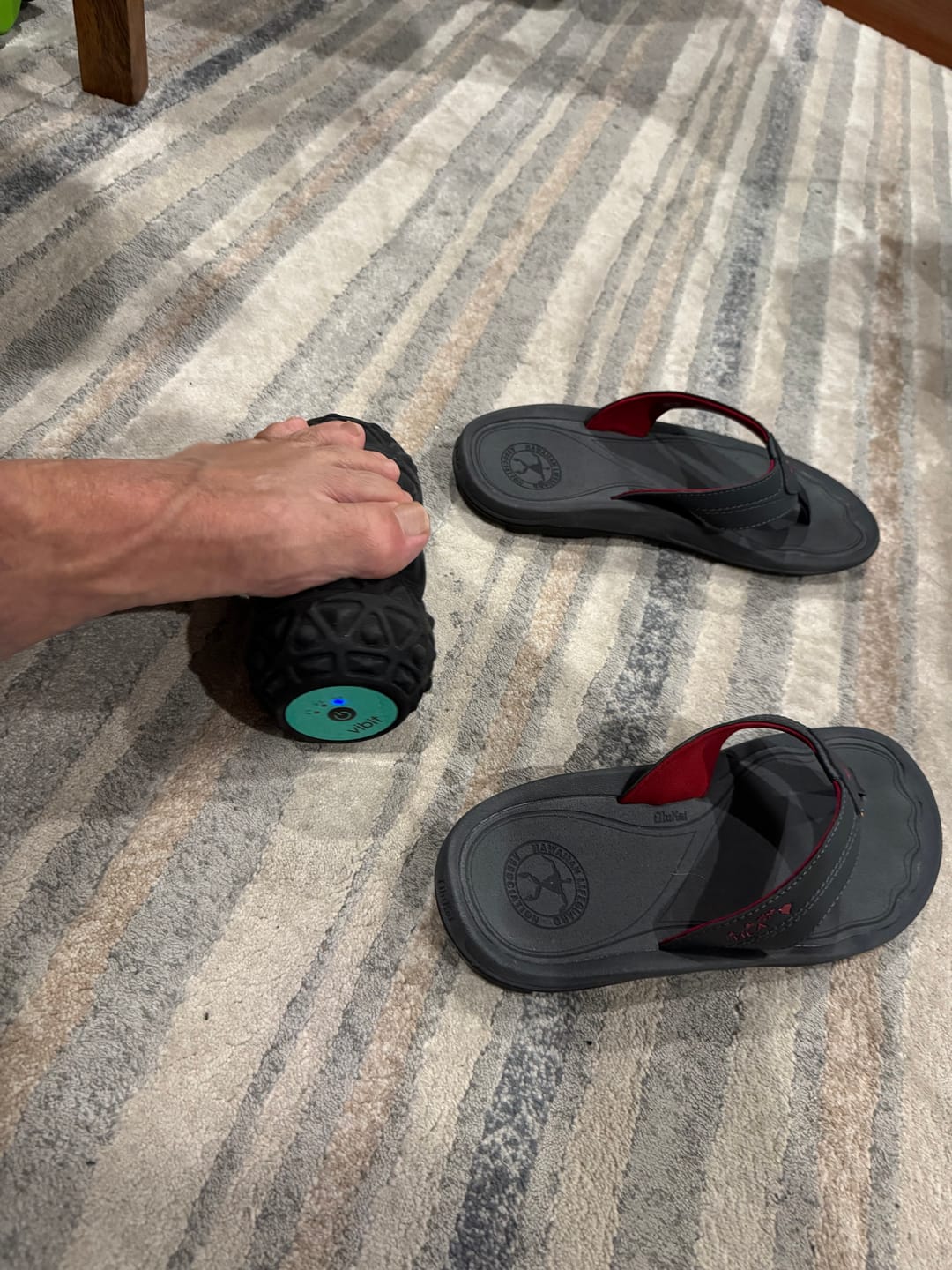 Customer photo review of Vibit ROLL - Portable Vibrating Massage Roller