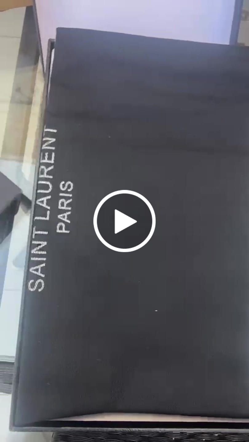 Customer video review of YSL 2026 Mule Brown Suede Leather With Gold Logo