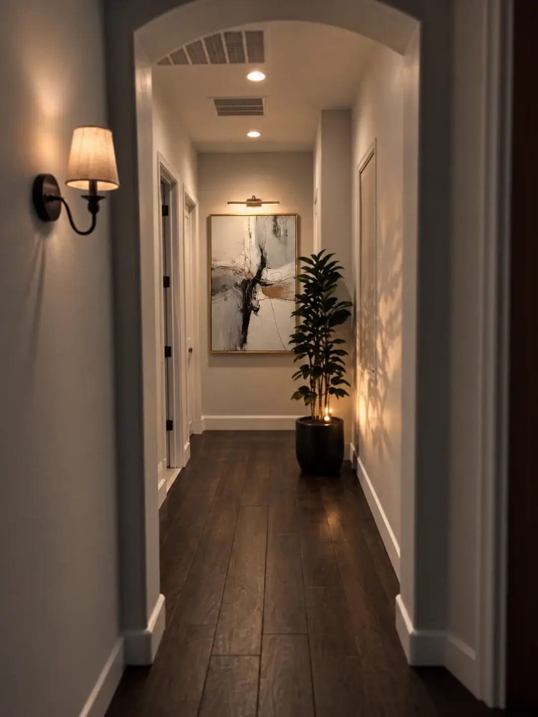 Customer photo review of Bronze Rift Abstract Wall Art