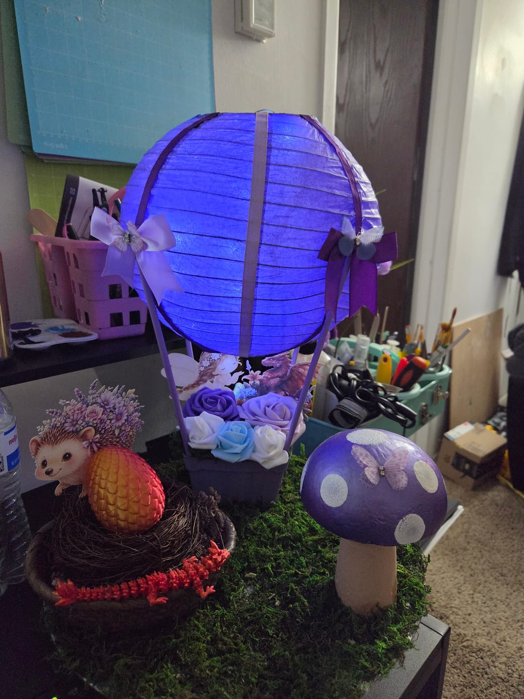 Customer photo review of 10" Royal Purple Round Paper Lantern, Even Ribbing, Chinese Hanging Wedding & Party Decoration