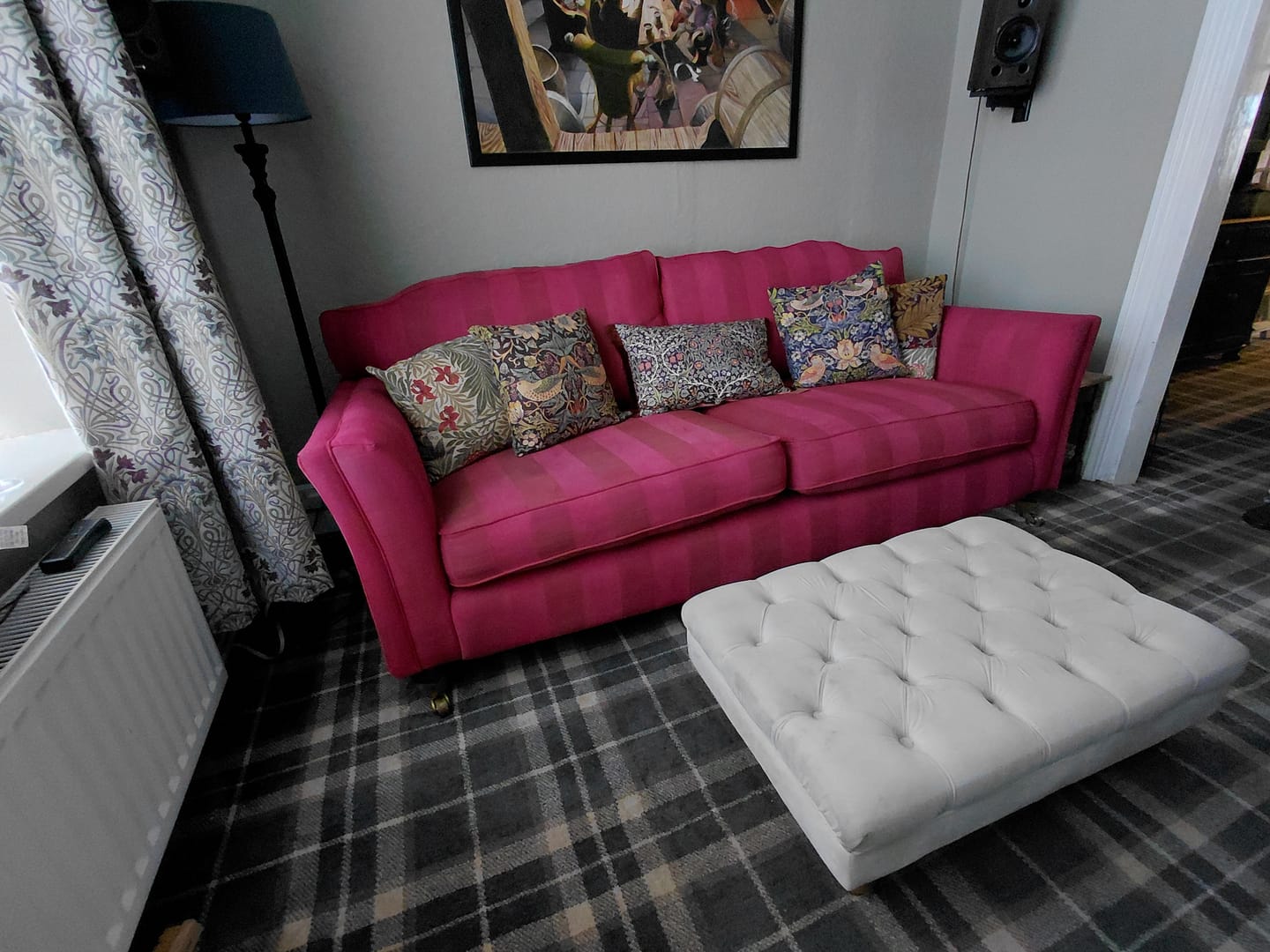 Customer photo review of Fabric Paint -- Raspberry