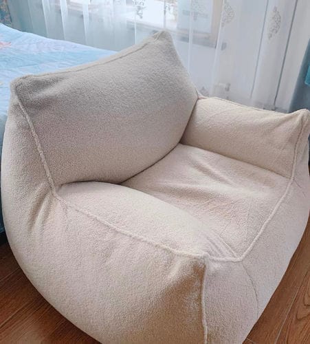 Customer photo review of DODO BEAN BAG - TEDDY FLEECE CREAM