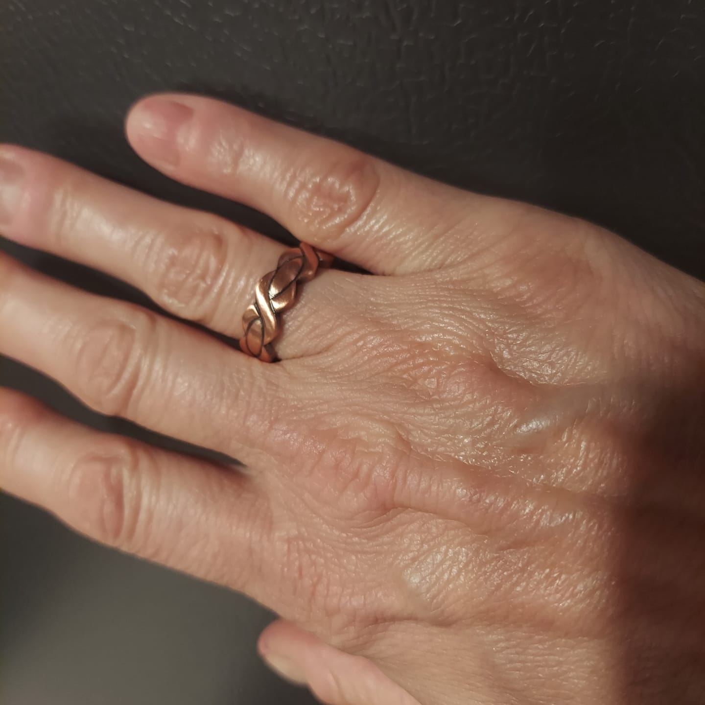 Customer photo review of Ladies Adjustable Copper Magnetic Ring