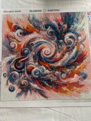 Customer photo review of Encounters in winter splendor | Diamond Painting Kit