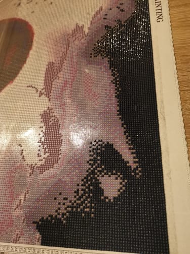 Customer photo review of Red Wing Angel | Diamond Painting Kit