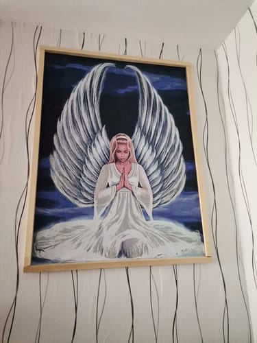 Customer photo review of Praying Angel | Diamond Painting Kit
