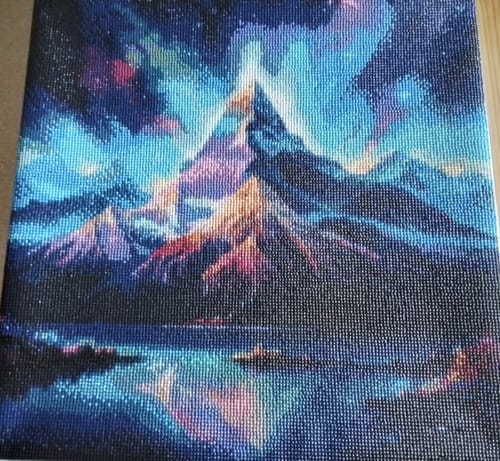 Customer photo review of DIY Wooden Stretcher Frame for Diamond Painting