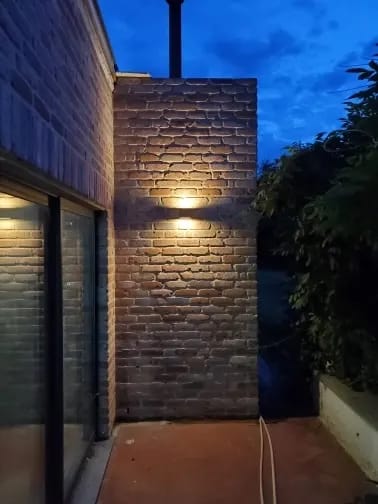 Customer photo review of Black Wall Sconce for Living Room, Up-Down Light, 11.5–30 cm