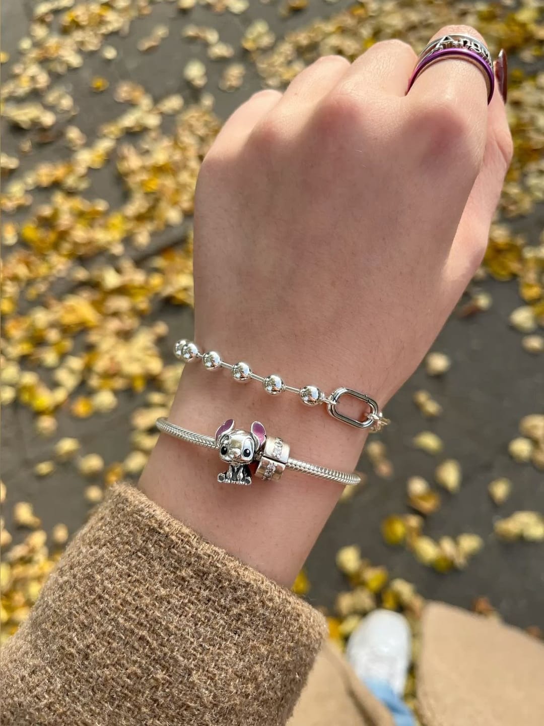 Customer photo review of Brazalete Cadena de Serpiente con Broche de Corazón