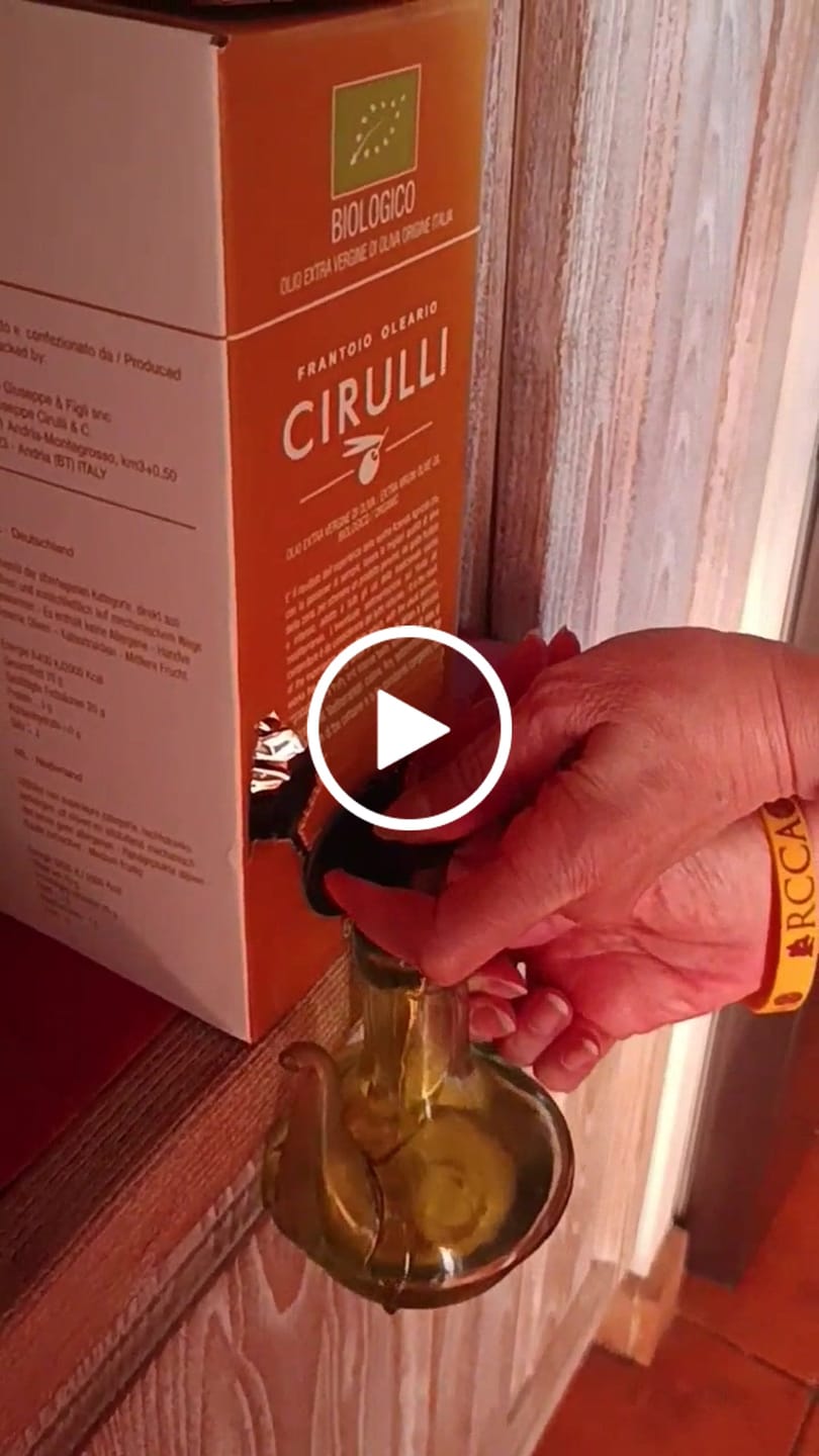 Customer video review of Bag in box di olio extravergine Biologico • 5 Litri