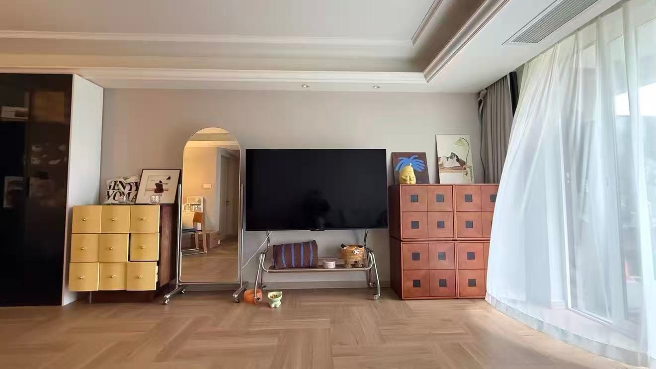 Customer photo review of KKUSO WOODEN 2-DRAWER CABINET - OAKI WARM WALNUT