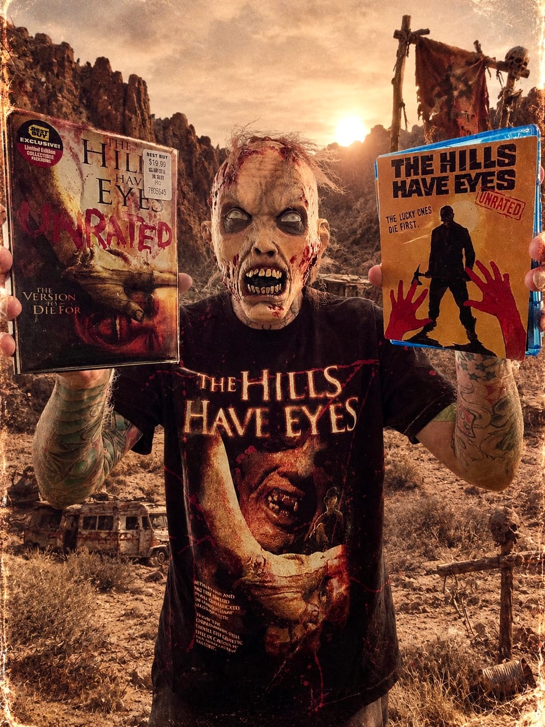 Customer photo review of THE HILLS HAVE EYES (06) RADIOACTIVE FALLOUT - TIE-DYE T-SHIRT (LIMITED TO 150)