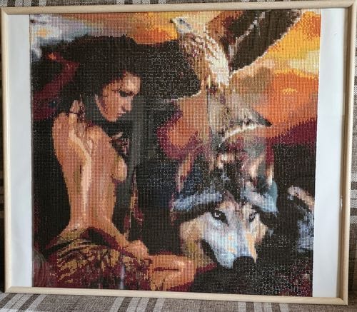 Customer photo review of Eagle flight | Diamond Painting Kit
