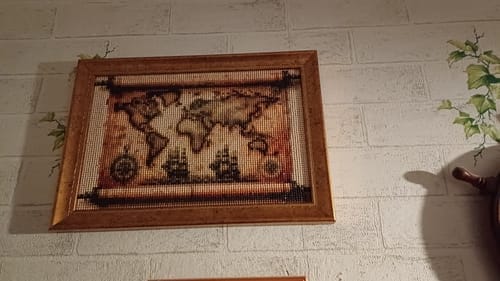 Customer photo review of Ancient Seas | Diamond Painting Kit