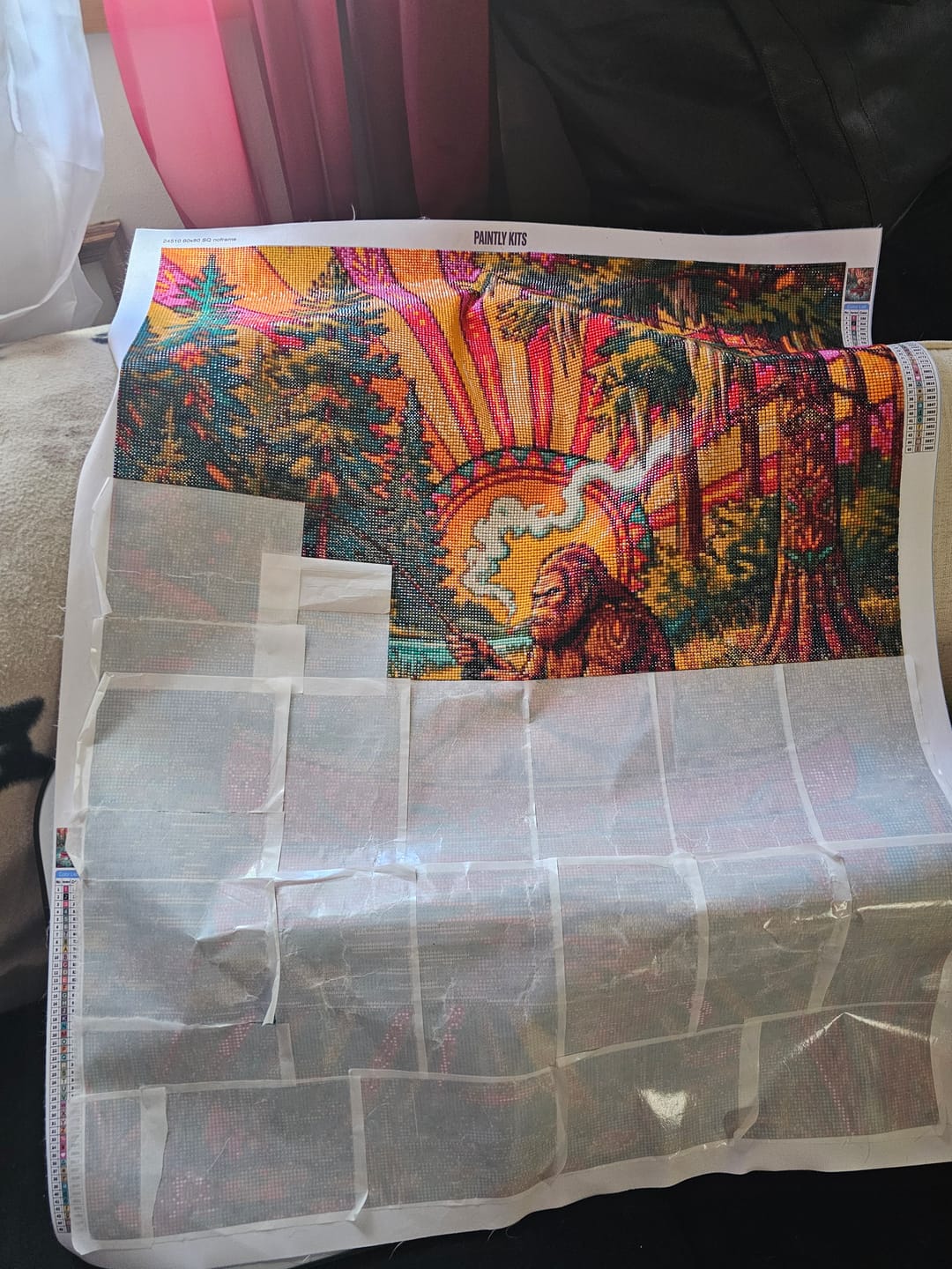 Customer photo review of Goose Parody of The Scream (Diamond Painting)