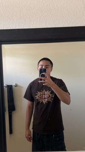 Customer photo review of Gift Shop T-Shirt Brown