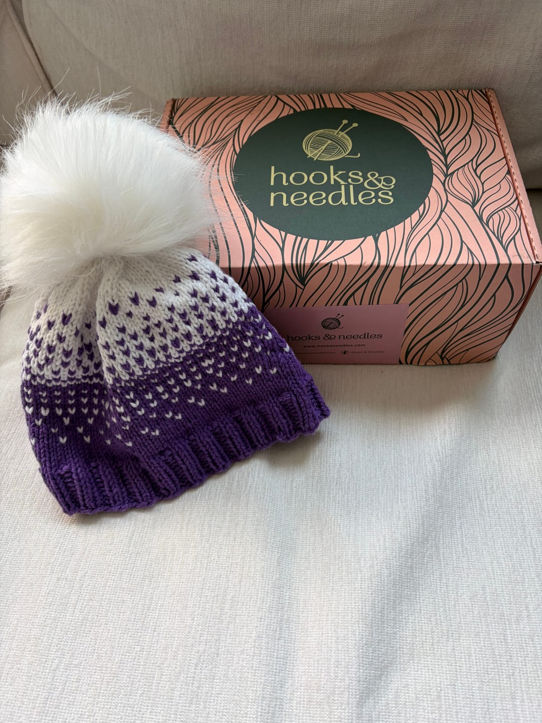 Customer photo review of Hooks & Needles Subscription Box