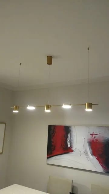 Customer photo review of Bar Pendant Light for Dining Table, 3 to 6 Spots, 150 cm