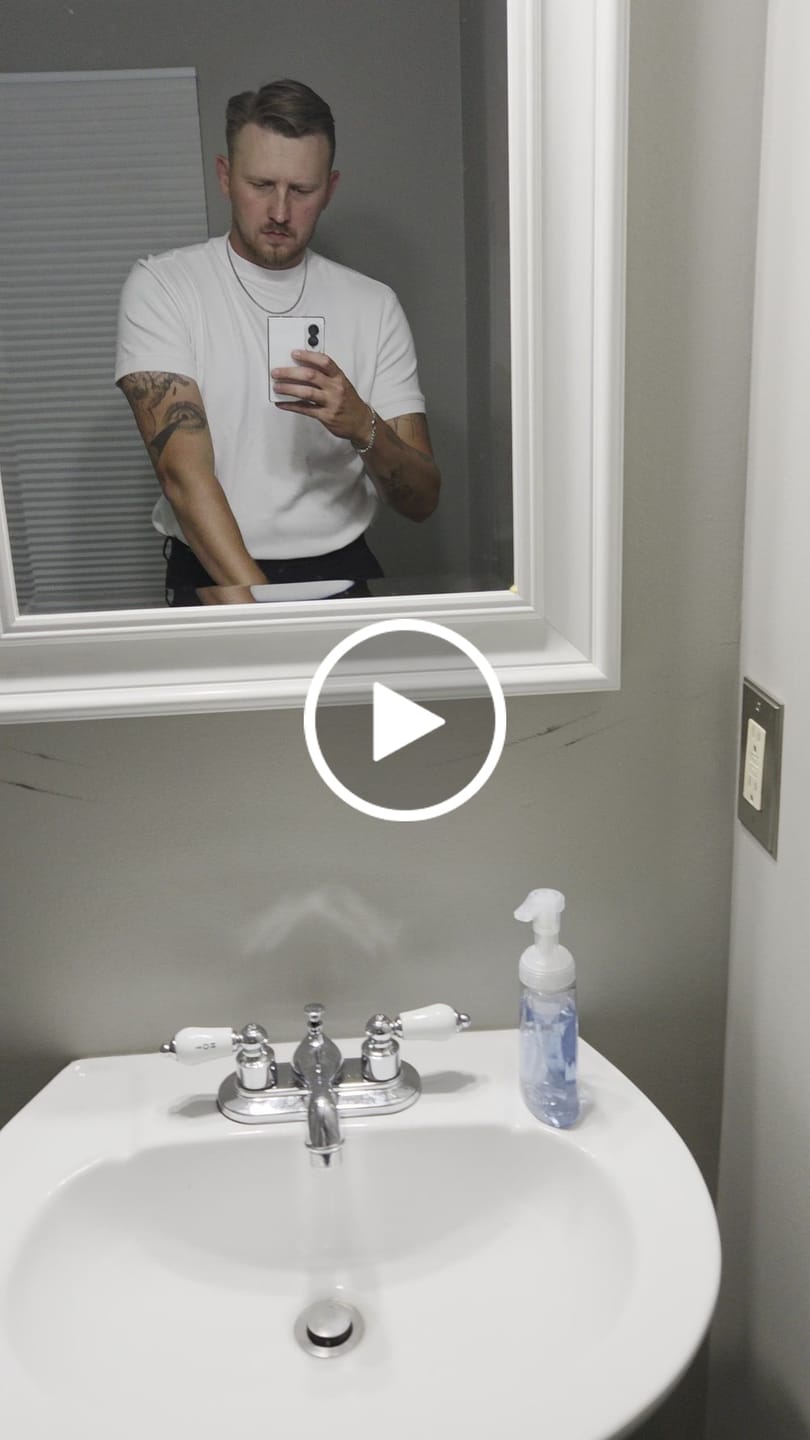 Customer video review of Mock Neck T-Shirt