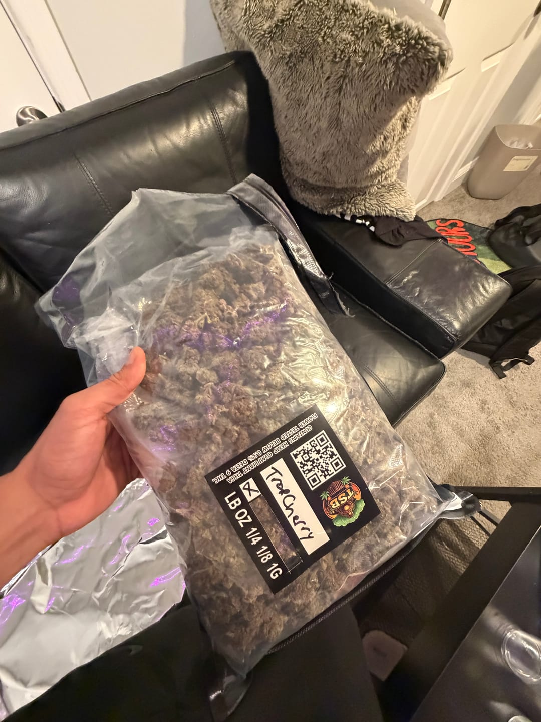 Customer photo review of Tropicana Cherry THCA Flower