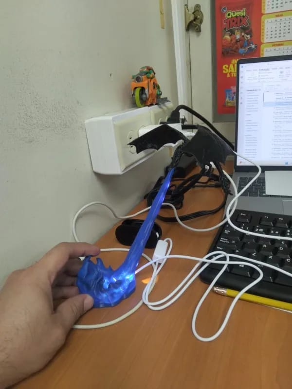 Customer photo review of DragonFlame™ – Lámpara Dragón 3D