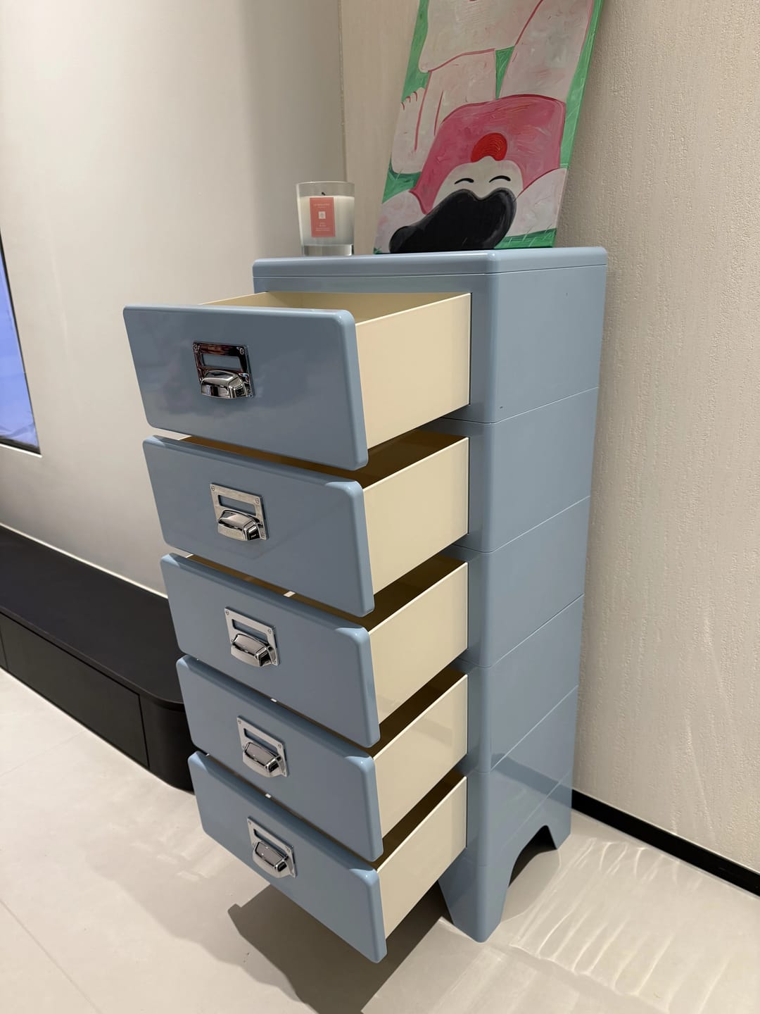 Customer photo review of KKUSO ABS 5-DRAWER CABINET - MILO POWDER BLUE