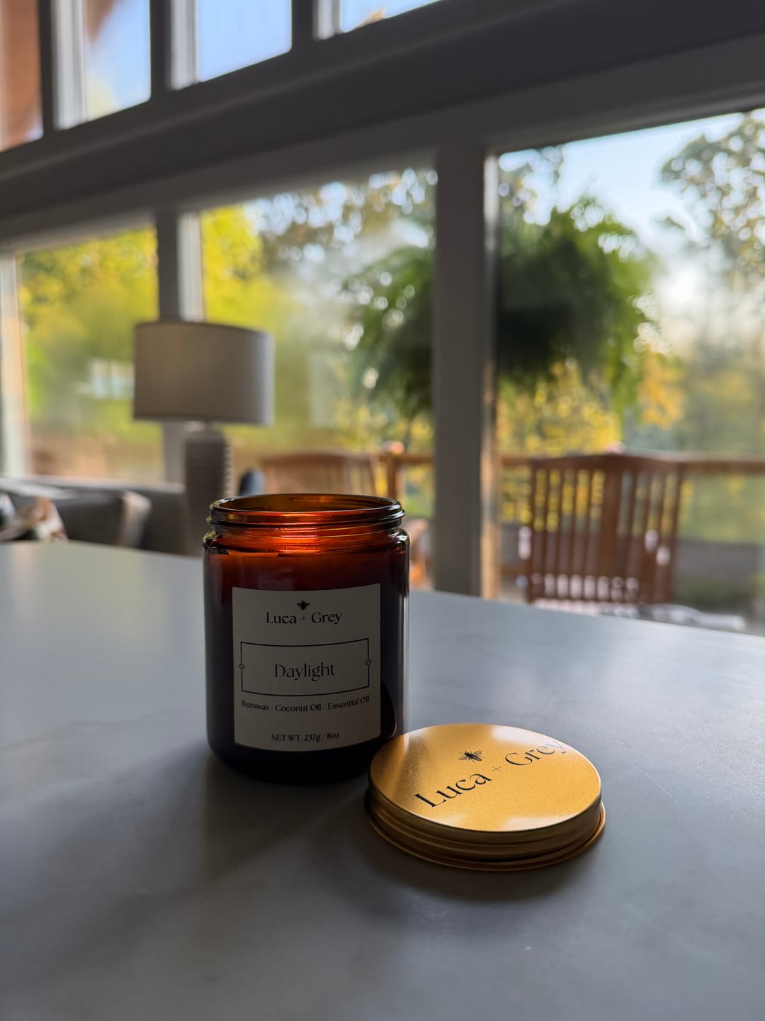 Customer photo review of Daylight Beeswax Candle