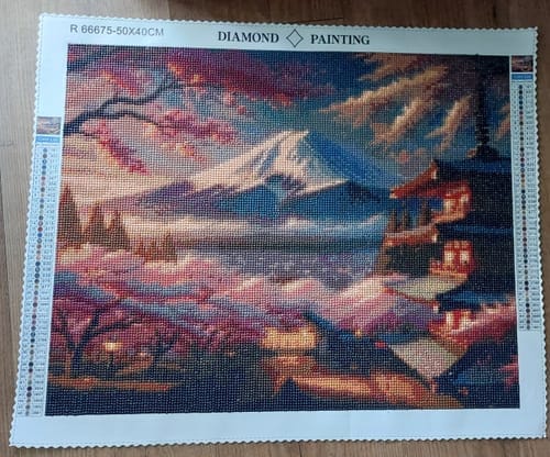 Customer photo review of Mount Fuji in Japan | Diamond Painting Kit