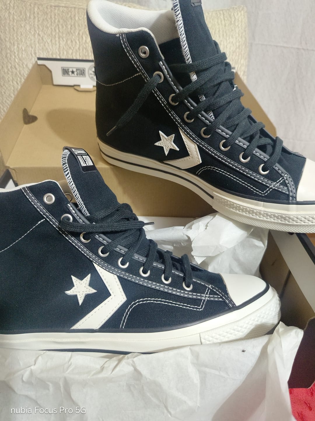 Customer photo review of Zapatillas Converse Star Player 76 Hi Negro Blanco