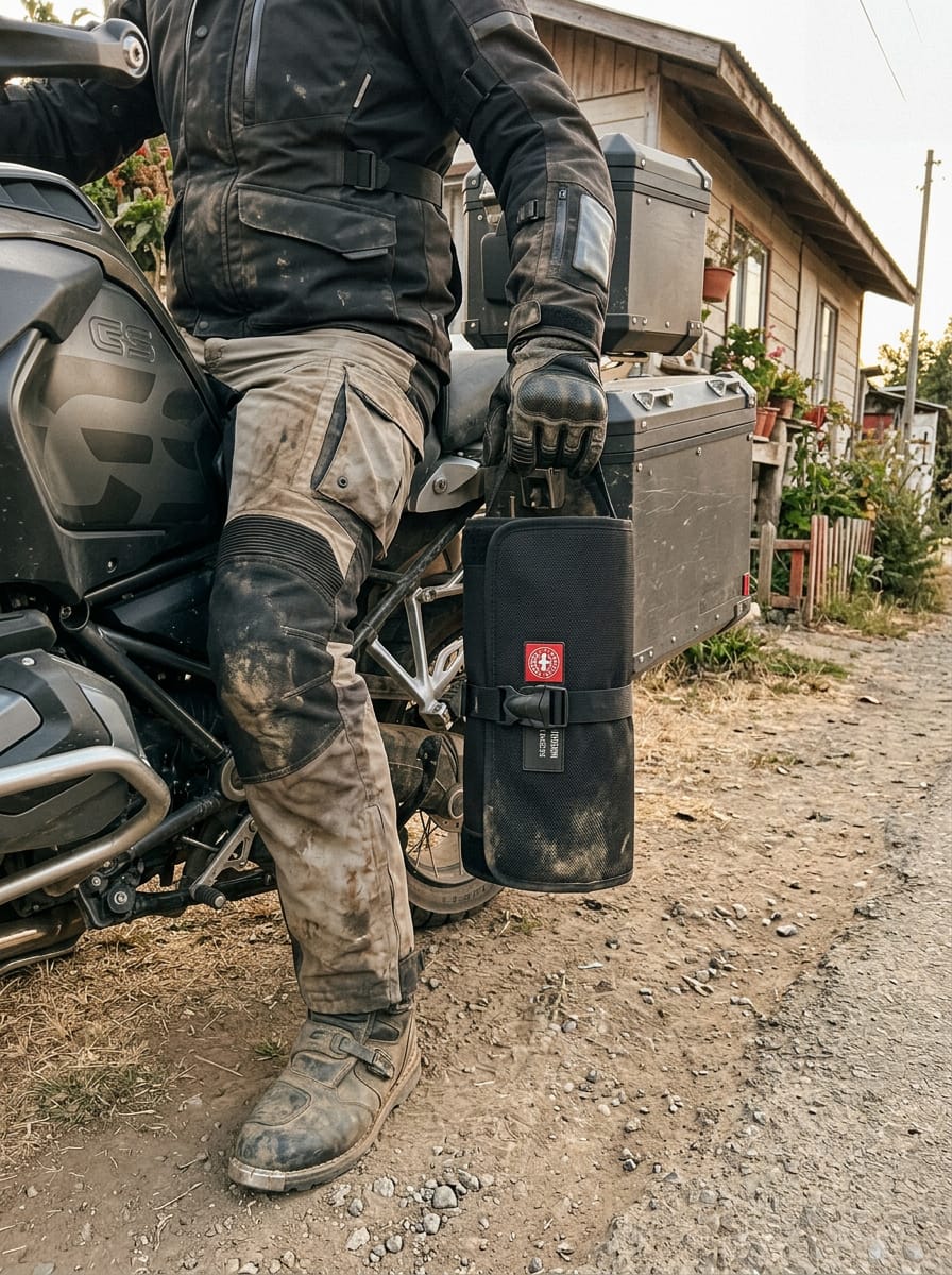 Customer photo review of Viking Odyssey Adventure Touring Tool/Roll Bag w/ Rain Cover
