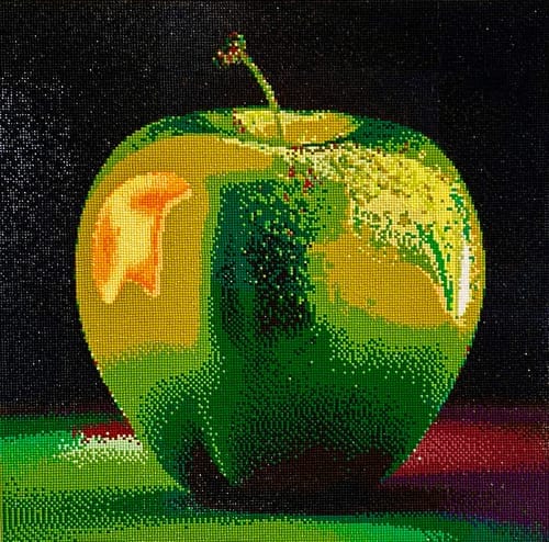 Customer photo review of Shiny Apple | AB Diamond Painting Kit