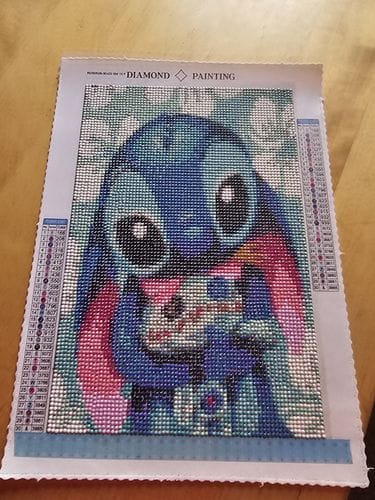 Customer photo review of Surprise Design | Mystery Diamond Painting Kit