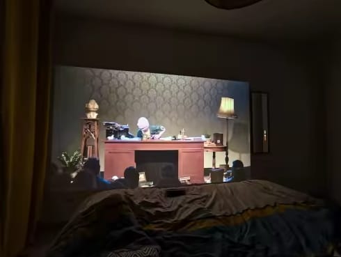Customer photo review of Kids Educational Projector
